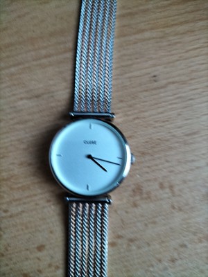 Montre Cluse Femme Argentée - Cadran Noir, étanche 5 ATM, Mouvement Quartz