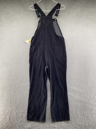 Vintage Y2K Floral Embroidered Velvet Velour Overalls in Size XL 14/16 NEW - Picture 12 of 15