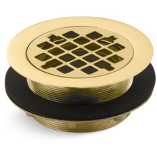 Kohler K-9132-PB 4-3/8" Shower Drain, Polished Brass