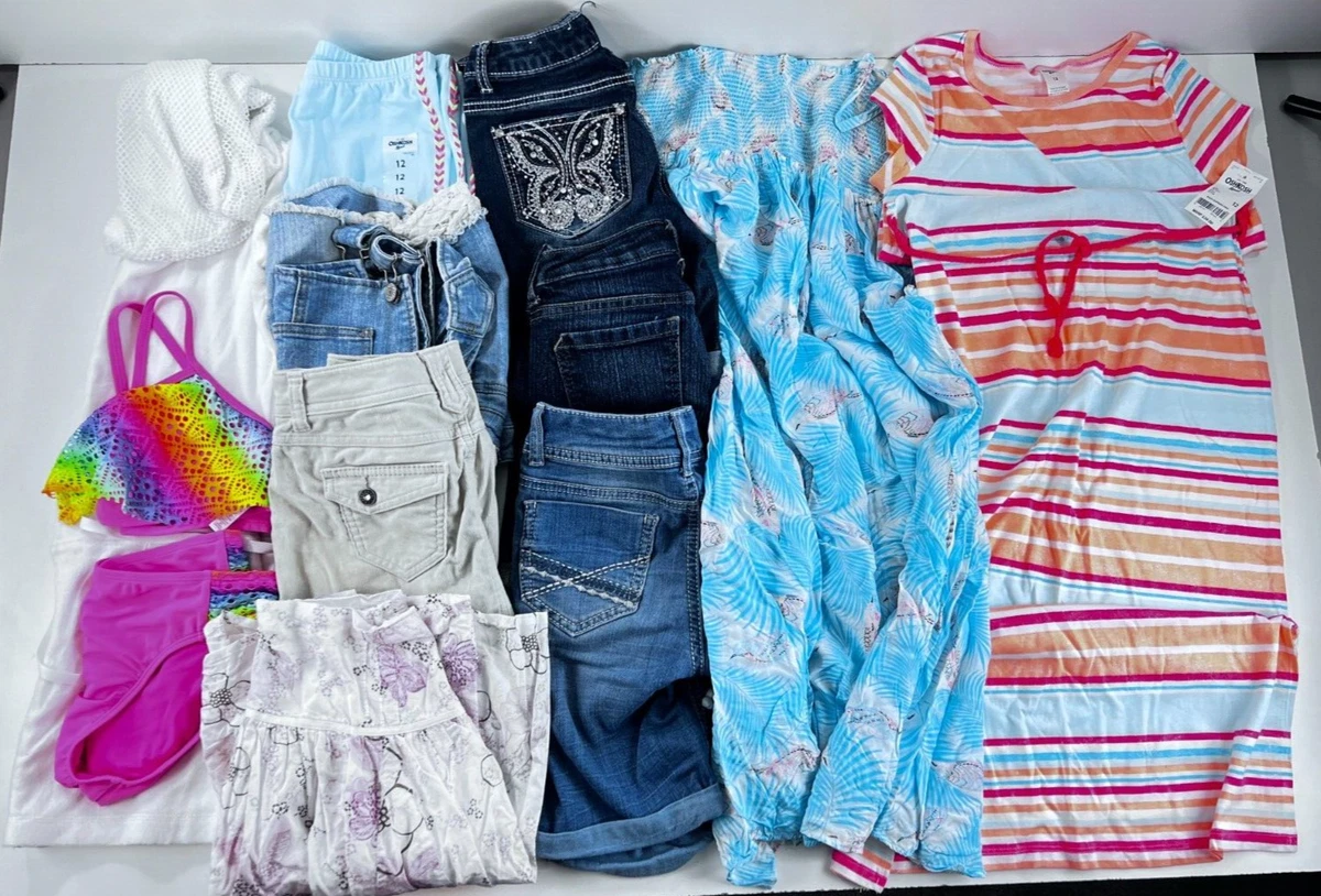 girls clothes lot sz 10-12 justice - Girls tops & t-shirts