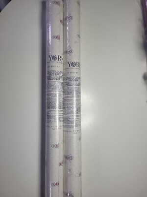 2 Double Rolls York Fine Wallpaper Prepasted Sealed 56 Sq.ft. A Roll