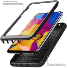 REFINED ARMOR SHOCKPROOF RUGGED Tank Phone Case Cover +BUILT-IN SCREEN PROTECTOR