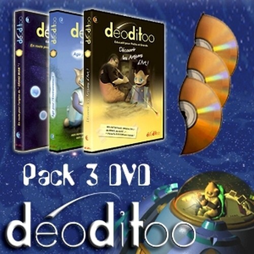 Deoditoo collection de 3 DVD éducatifs pour les moments en famille