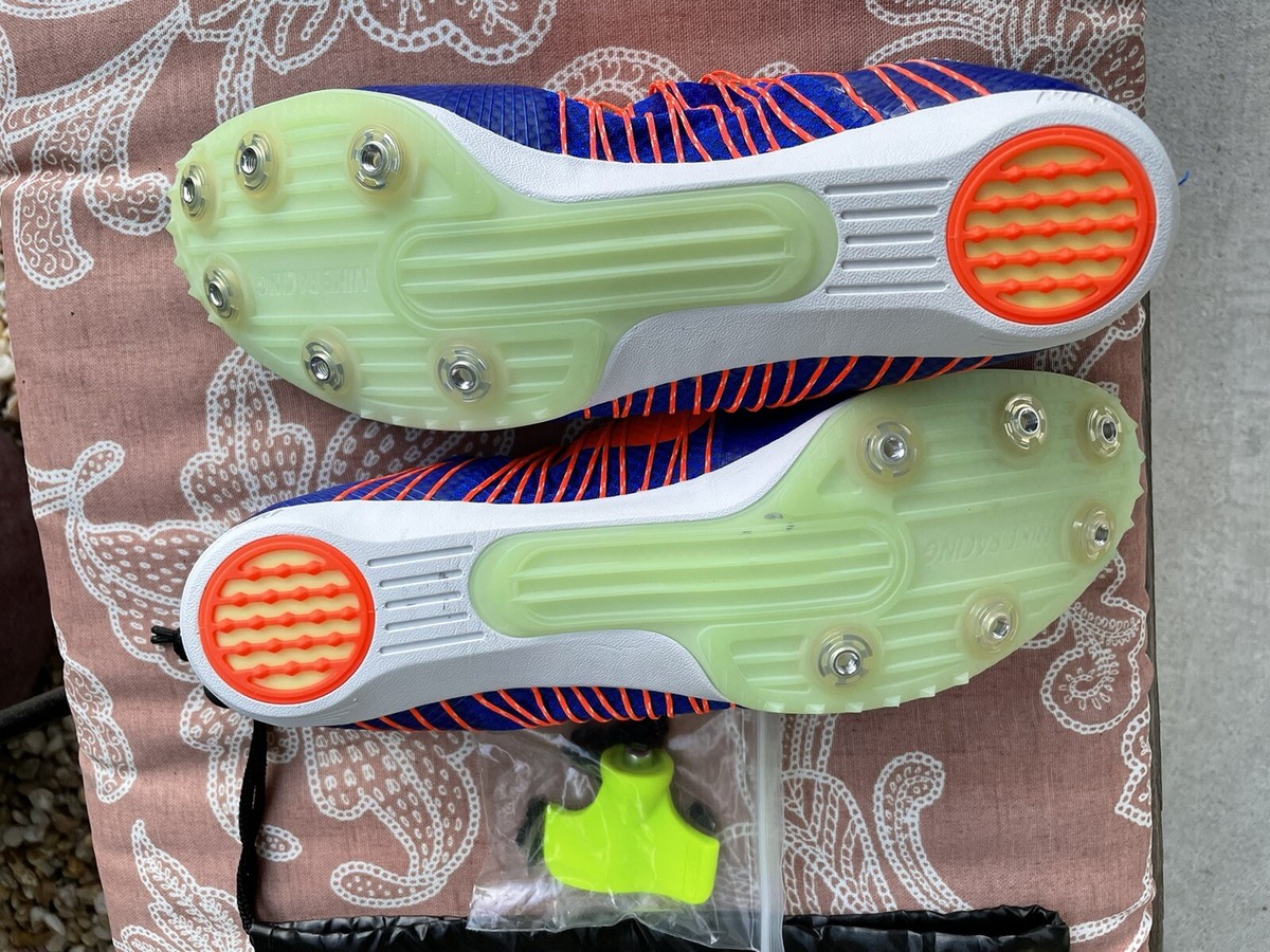 Nike Fly wire Track Running Shoe Sz 12.5 Victory Gator Blue/orange