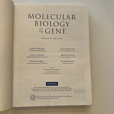 Molecular Biology of the Gene (第7版) Amazon.com: Molecular Biology of the Gene, Books a la Carte