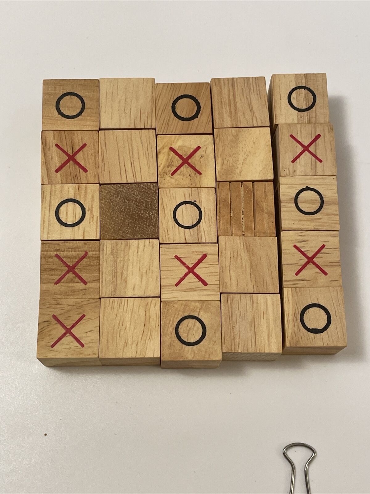 Extreme Tic Tac Toe game wood wooden 3x3 4x4 5x5 26 pieces Tik Tak Dough