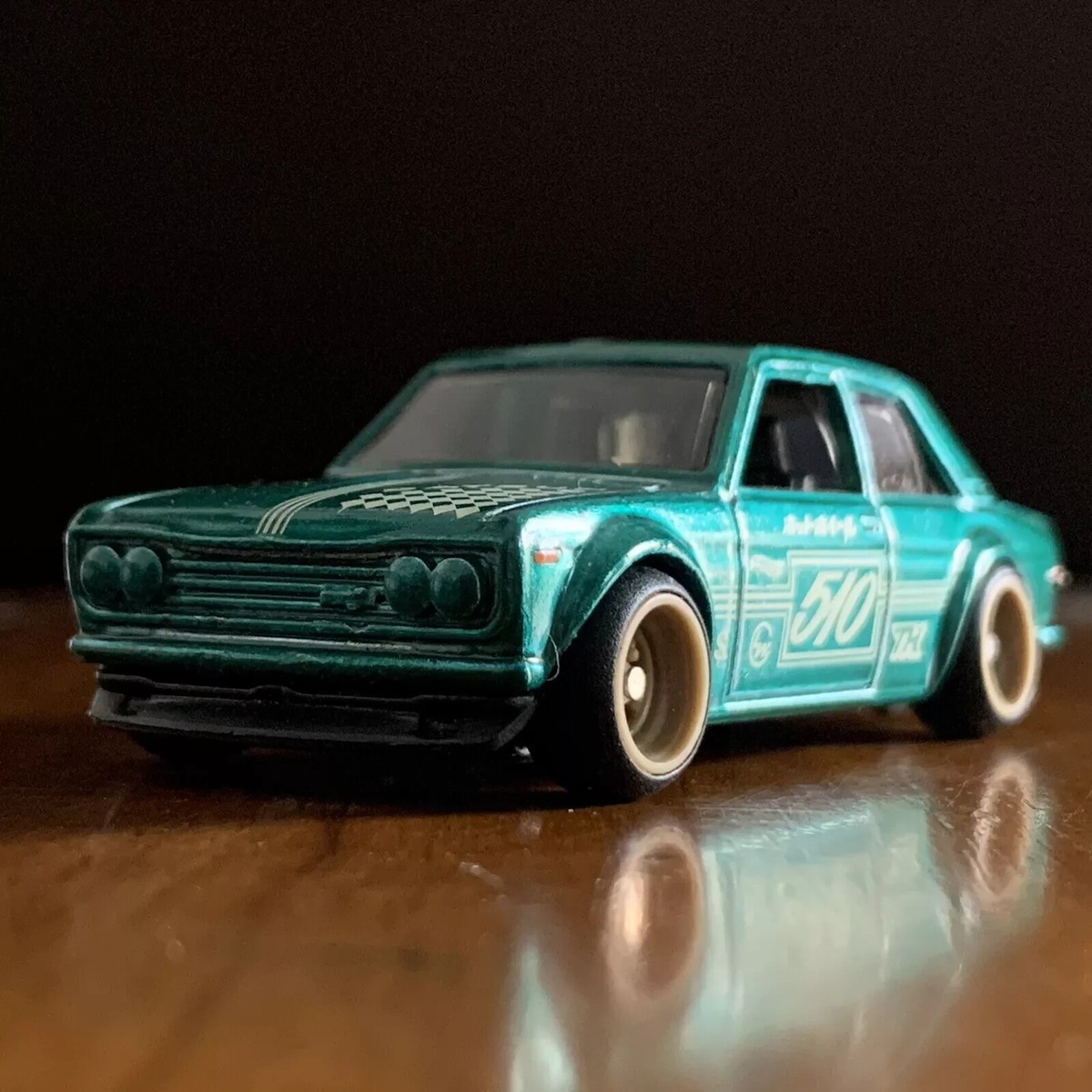 Hot Wheels 2021 Super Treasure Hunt Datsun 510 - Darker Color