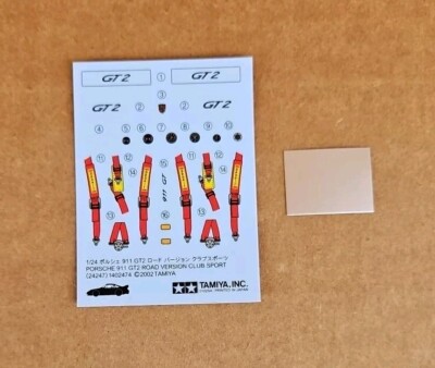 Tamiya  1/24 PORSCHE 911 GT2 ROAD VERSION CLUB SPORT DECAL SHEET