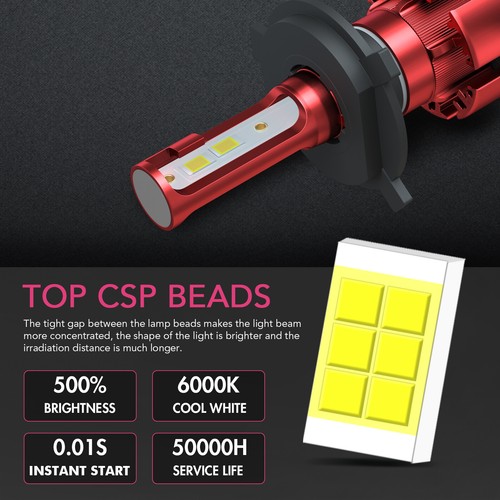 For Honda CRV CR-V 2007 - 2014 LED Headlight Fog Lights High Low Beam Bulbs Z4QC - Picture 3 of 15