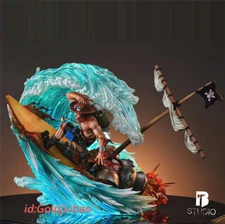 BT Studio One Piece Striker Portgas·D· Ace Resin Model In Stock Led Light Anime
