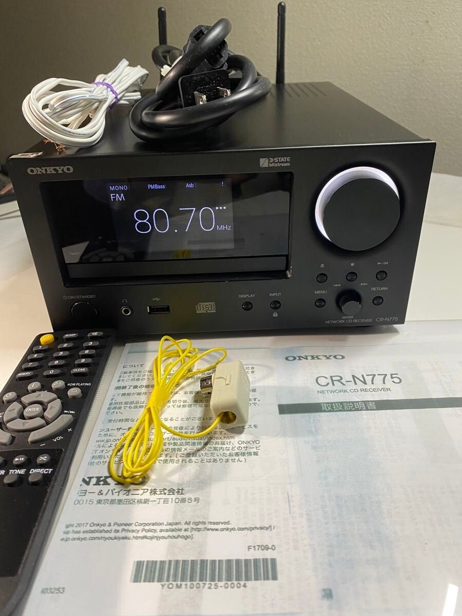 ONKYO CR-N775(B) Network CD receiver From Japan Working ONKYO CR-N775(B) Network CD receiver From Japan Working