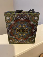 DIOR AUTHENTIC HOLIDAY SHOPPING BAG USED W5"XH6"