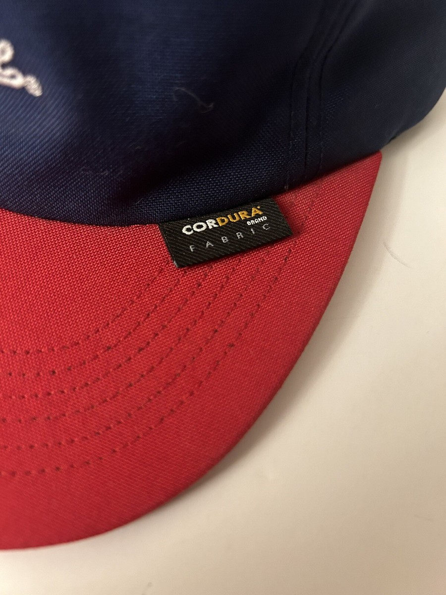 Supreme Cordura Script Logo 6-Panel Cap Hat Blue Red Two-Tone SS19