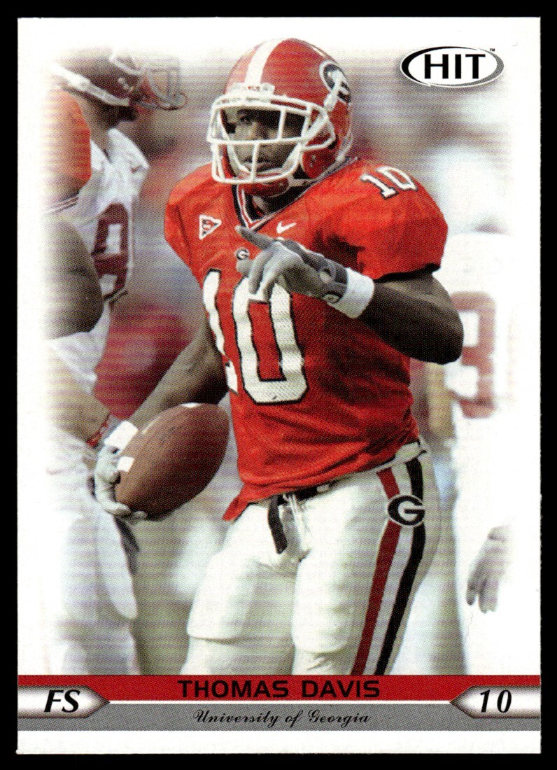 2005 SAGE HIT Thomas Davis Rookie Georgia Bulldogs #10