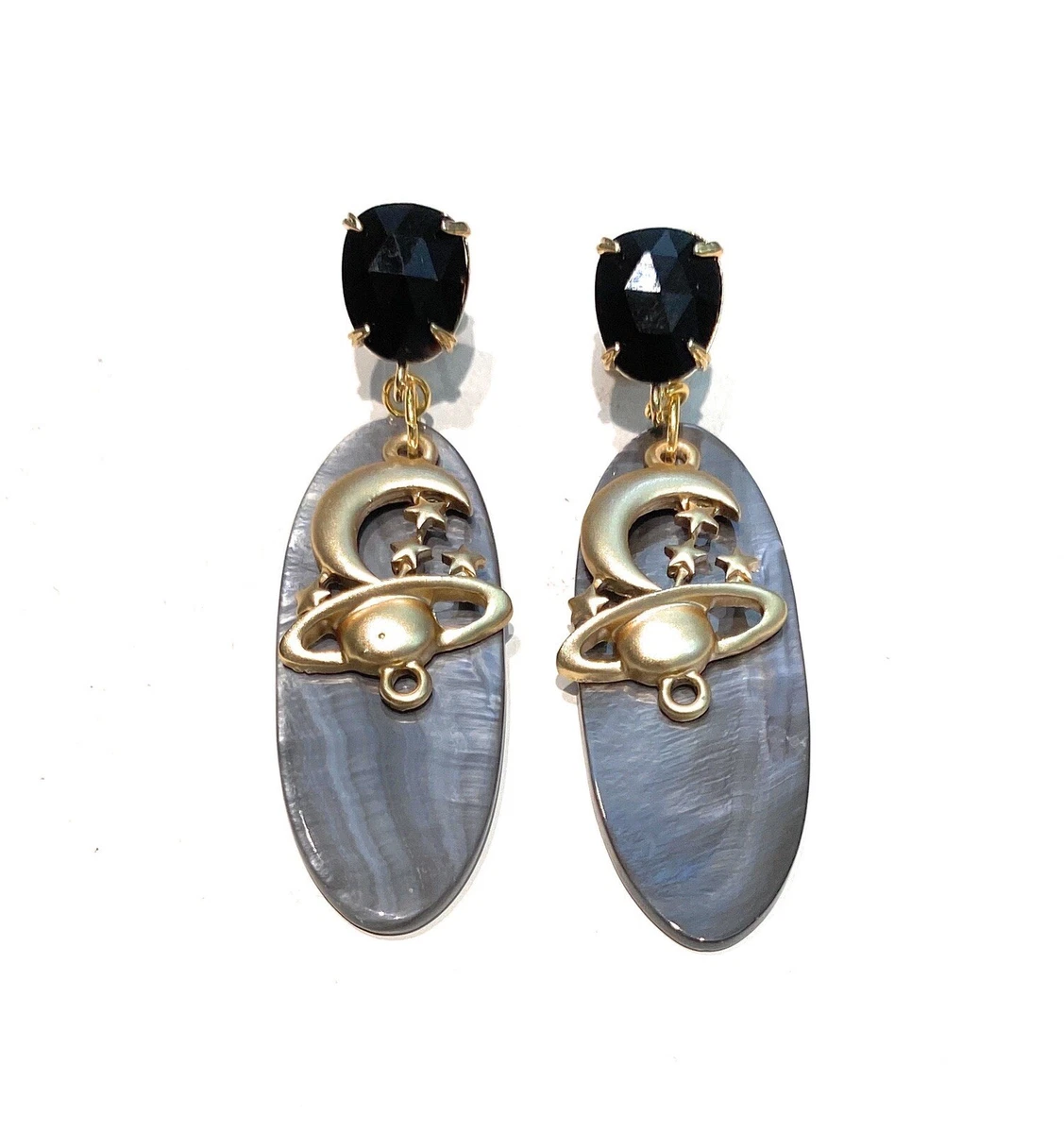 Orecchini Pendenti Artigianali Placcati Argento Con Perle E Ghiande In Vetro Bronzo - Fatti A Mano In UK, Nuovi In Busta Regalo