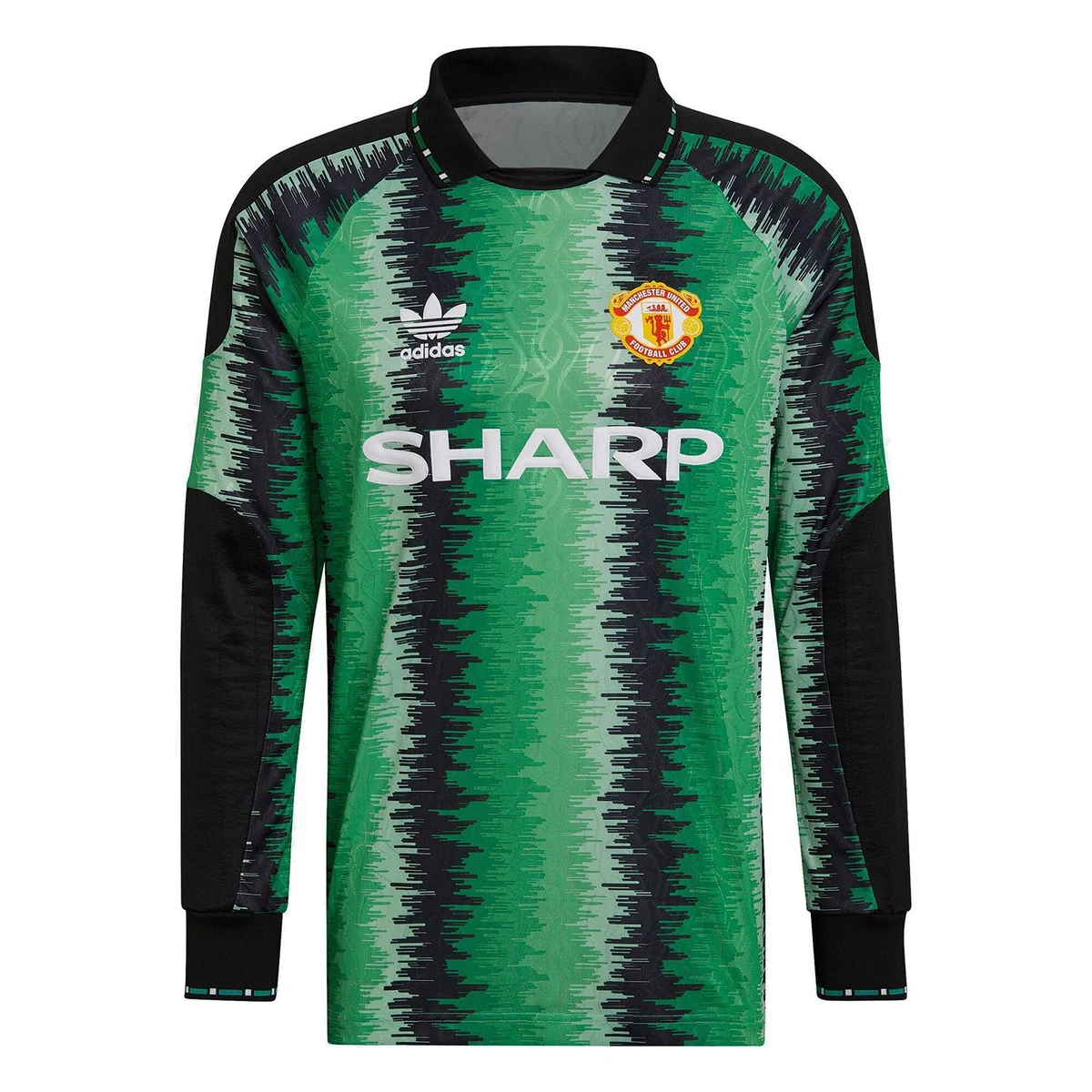 adidas ORIGINALS MEN&#039;S UNITED GOALKEEPER JERSEY SHIRT GREEN RETRO | eBay