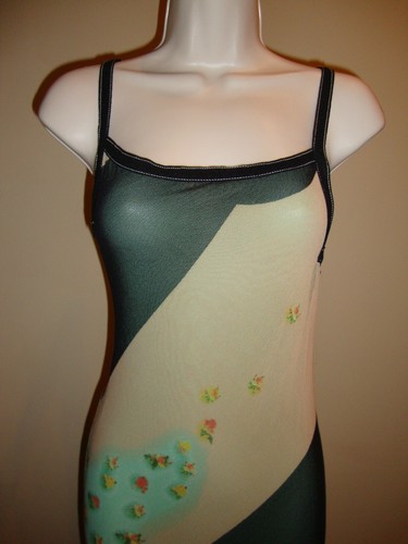 BEAUTIFUL, NEW JEAN PAUL GAULTIER FEMME SLEEVELESS FLORAL MESH MAXI DRESS - Picture 2 of 9