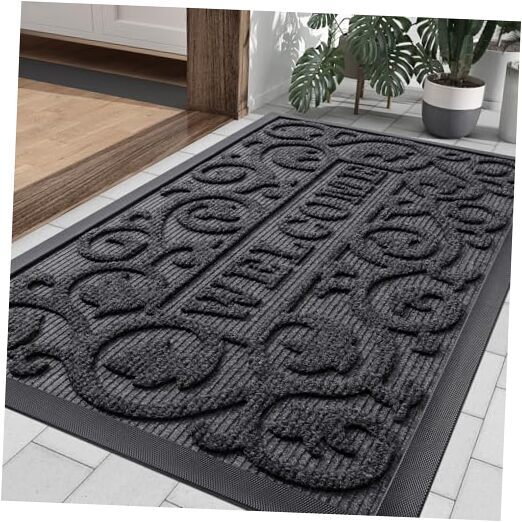 Welcome Door Mat, Heavy Duty Front Door Mat Outside 36
