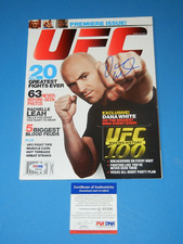 DANA WHITE SIGNED 1st ISSUE OF UFC MAGAZINE ,MMA psa/dna