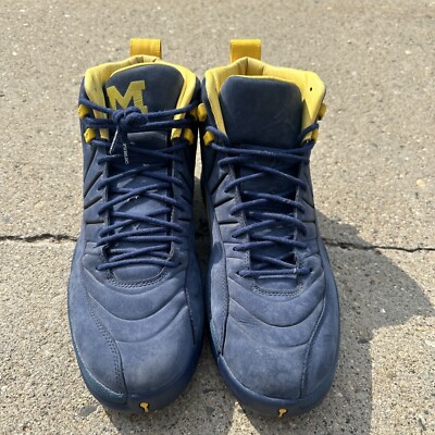 Size 14 PSNY x Air Jordan 12 Retro PE Michigan Wolverines SAMPLE