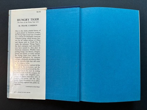 HUNGRY TIGER: THE STORY OF THE FLYING TIGER LINE by Frank J. Cameron 1st Edition - Picture 4 of 8