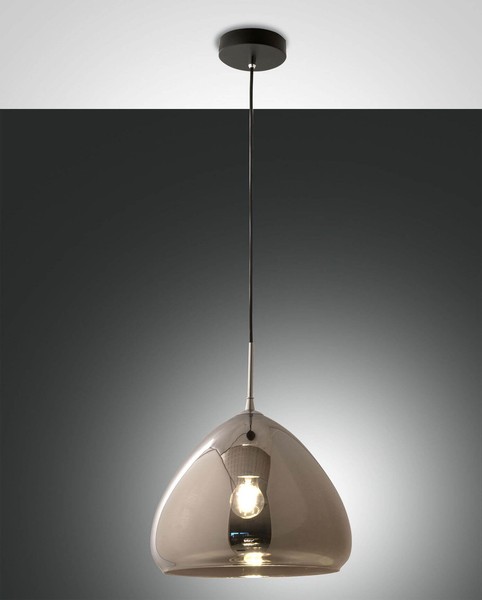 Fabas Luce Pendelleuchte Glow E27 Ø350Mm Verchromt-image
