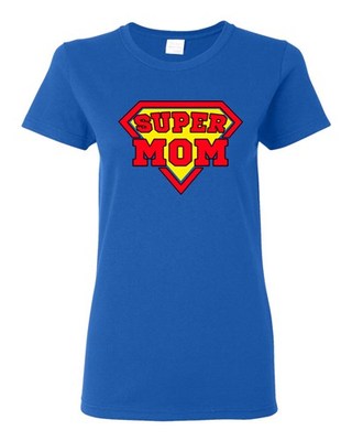 Ladies Super Mom Superhero Super Mom Hero Mothers Day Gift Funny DT T-Shirt  Tee