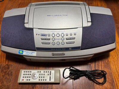 Panasonic RX-MDX7 Cobra Top Radio-cassette MD Player w/ remote Panasonic RX-MDX7 Cobra Top Radio-cassette MD Player w/ remote