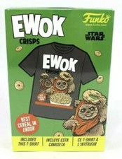 Funko POP Star Wars Cereal Box TShirt Short Sleeve Ewok Crisps Mens Large