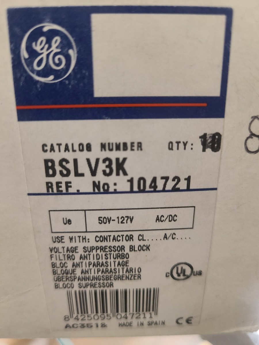  GE BSLV3K Varistor Surge Suppressor; 50-127VAC/DCNEW | eBay