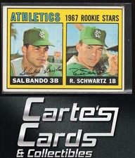 Sal Bando Randy Schwartz 1967 Topps #33 Kansas City Athletics Rookie Stars