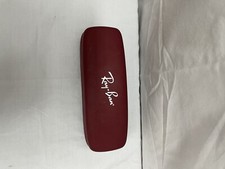 Ray-Ban Red Burgundy Slim Hard Clamshell Glasses Case Hard Shell Never Used.