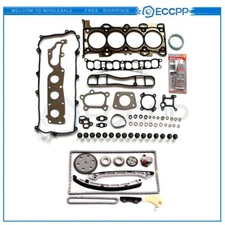 Engine Timing Chain Kit with Head Gasket Set For Mazda 3 6 CX-7 2.3L 2260CC DOHC