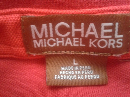 Michael Kors Mens Red Polo size L - Picture 4 of 4