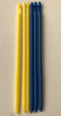 #ad Waterline Fishing Unhooking Disgorger Pack of 10 Yellow amp; Blue MEDIUM. Free Pamp;P GBP 3.10