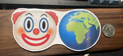 Clown World Emoji - Glossy Vinyl Sticker