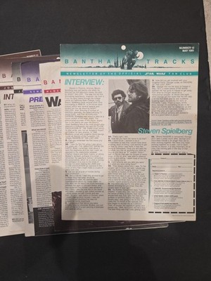 Vintage 1980 Bantha Tracks Official Star Wars Fan Club Newsletters**LOT OF 15**
