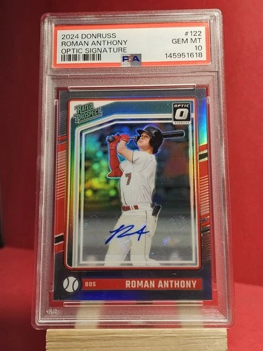 2024 Panini Donruss Roman Anthony Optic Signature Holo PSA 10 #122 Prospect Auto