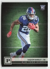 SAQUON BARKLEY 2018 PANINI #313 ROOKIE CARD RC Giants. rookie card picture