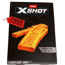 Zuru X-Shot Pro, 1 Half Clip And 1 Full Clip. Clips Only, FREE SHIPPING 
