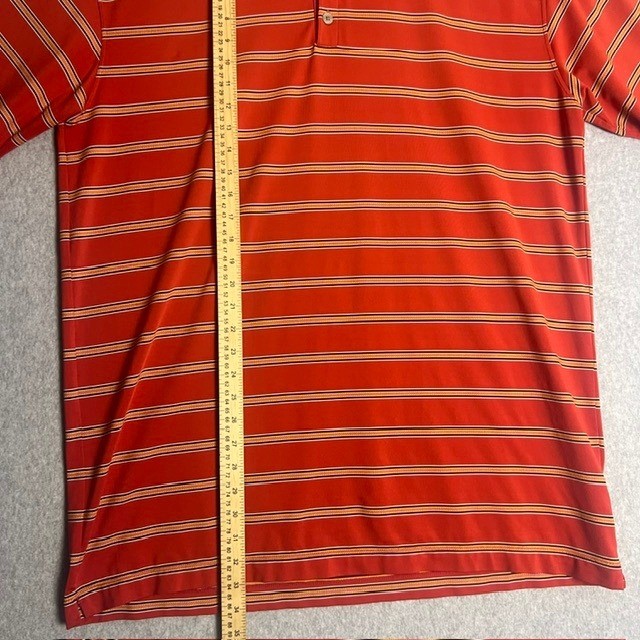 Nike Golf Dri-FIT UV Men's Red Striped Polo Shirt Size XXL thumbnail 7