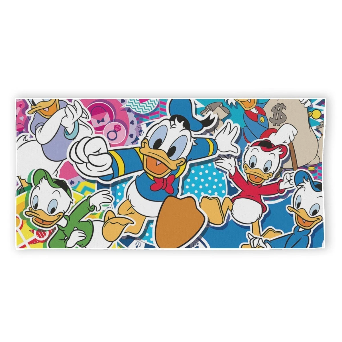 Disney Donald Duck Family Rectangular Beach Towel