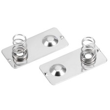 20 Pcs AA Battery Spring Contact Plates Nickeling Metal 24x11mm