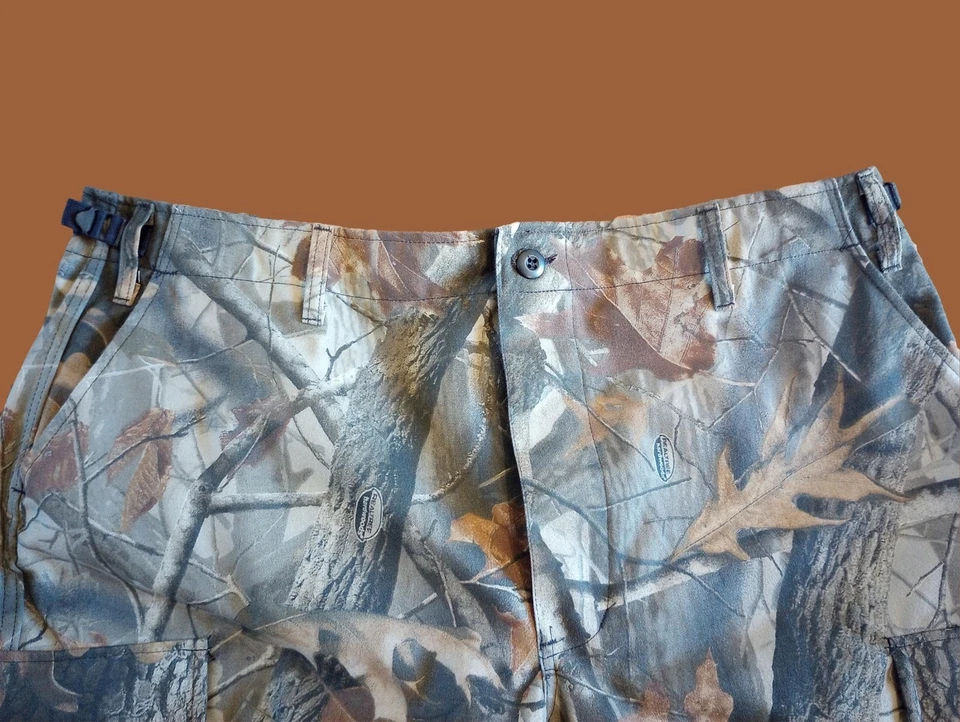 REALTREE HARDWOODS CAMOUFLAGE HUNTING BDU PANTS 6 POCKET FATIGUE X-LARGE REG - Image 2 of 4