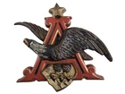 VTG 70's Anheuser Busch Beer Flying Eagle 3D Molded Plastic Wall Plaque Bar Sign