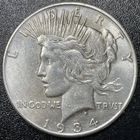 1934-S Peace Silver Dollar XF Details Semi Key Date Tough Coin