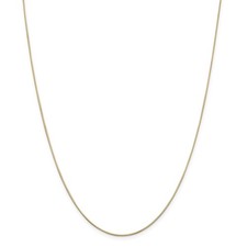 14k Yellow Gold 0.80mm Solid Octagonal Snake Chain w/ Lobster Clasp 14" - 30"