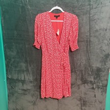 Banana Republic Dress Womens 8 Floral Red Brand New