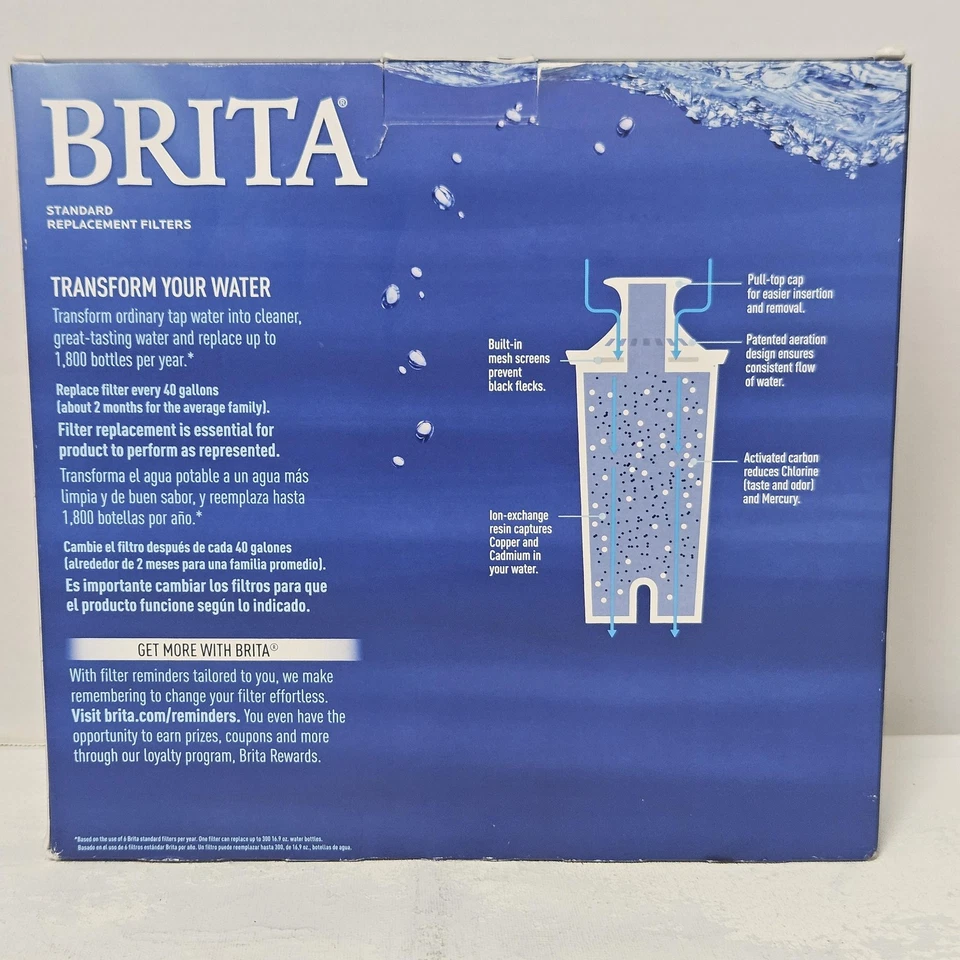 Brita Standard Replacement Filters 10 Pack OB03 Water Pitcher System Value Pack - Image 2 of 4
