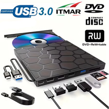 Lector Grabador 8 En 1 Disco Cd Dvd Rw Us…